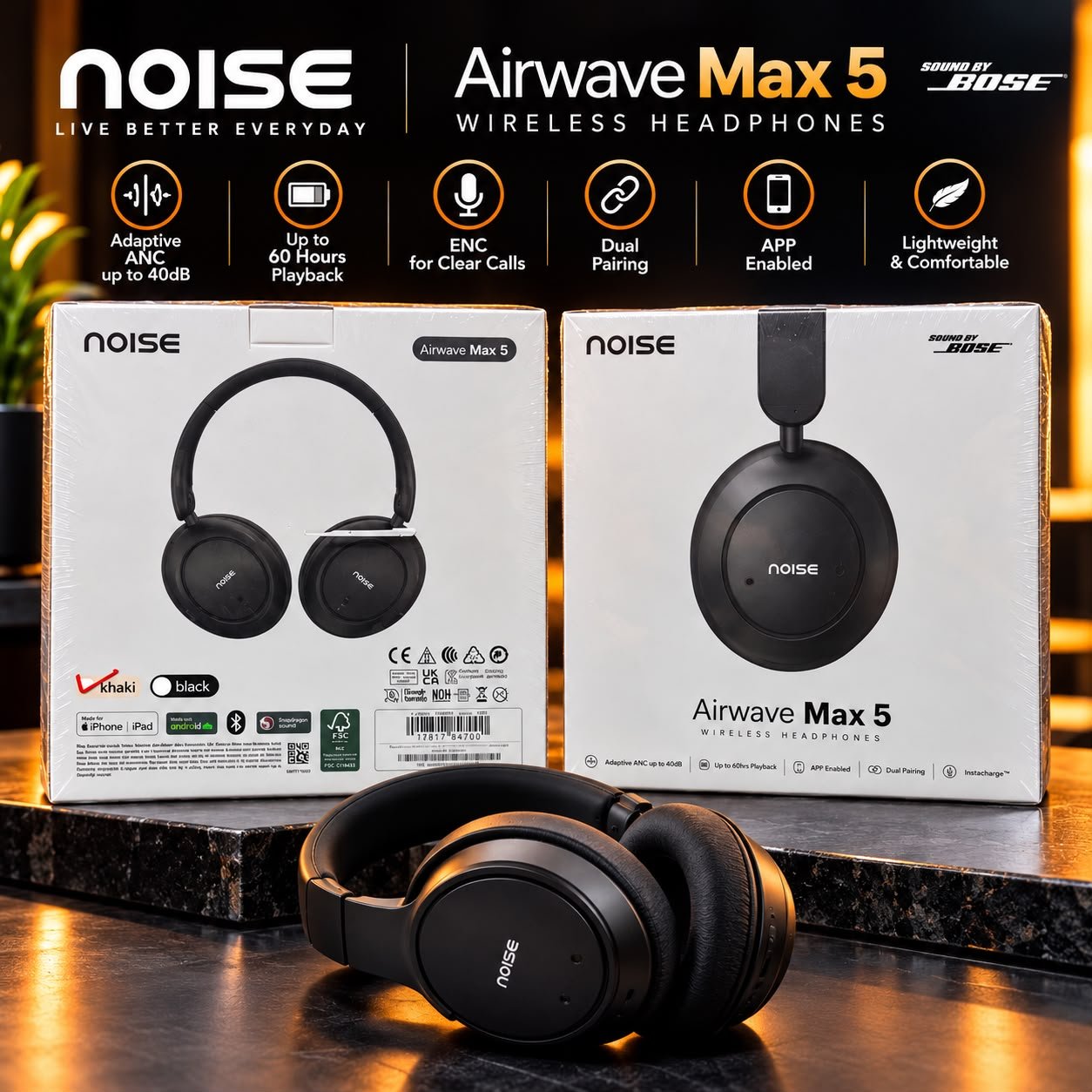 NOISE Airwave Max 5 Wireless Headphones