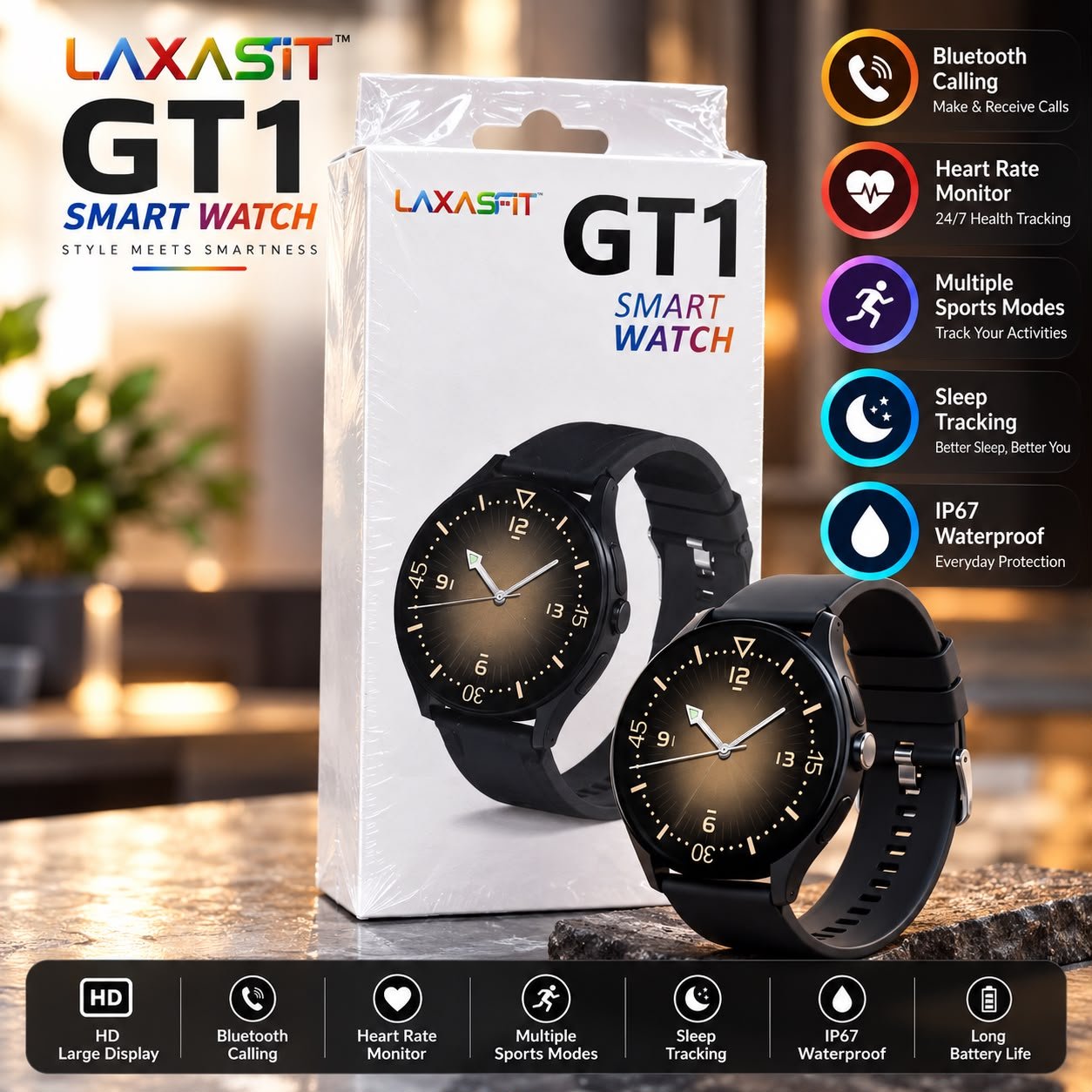 LAXASFIT GT1 Smart Watch