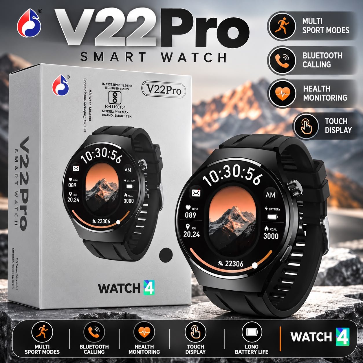 V22 Pro Smart Watch – Watch