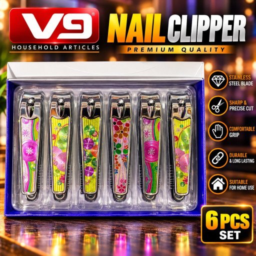 VS Premium Nail Clipper – Multicolor Floral Design [1 pcs price ]