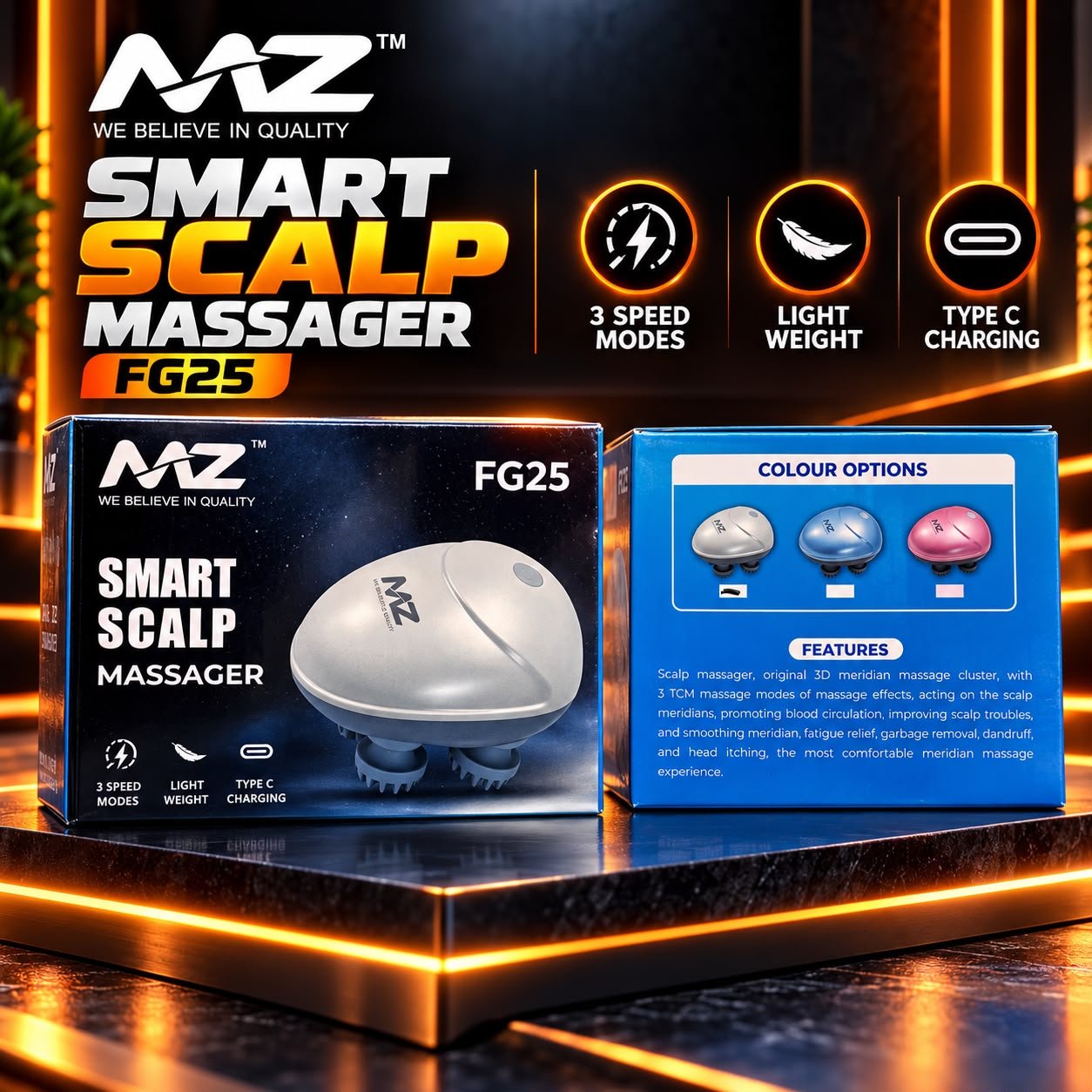 MZ Smart Scalp Massager FG25