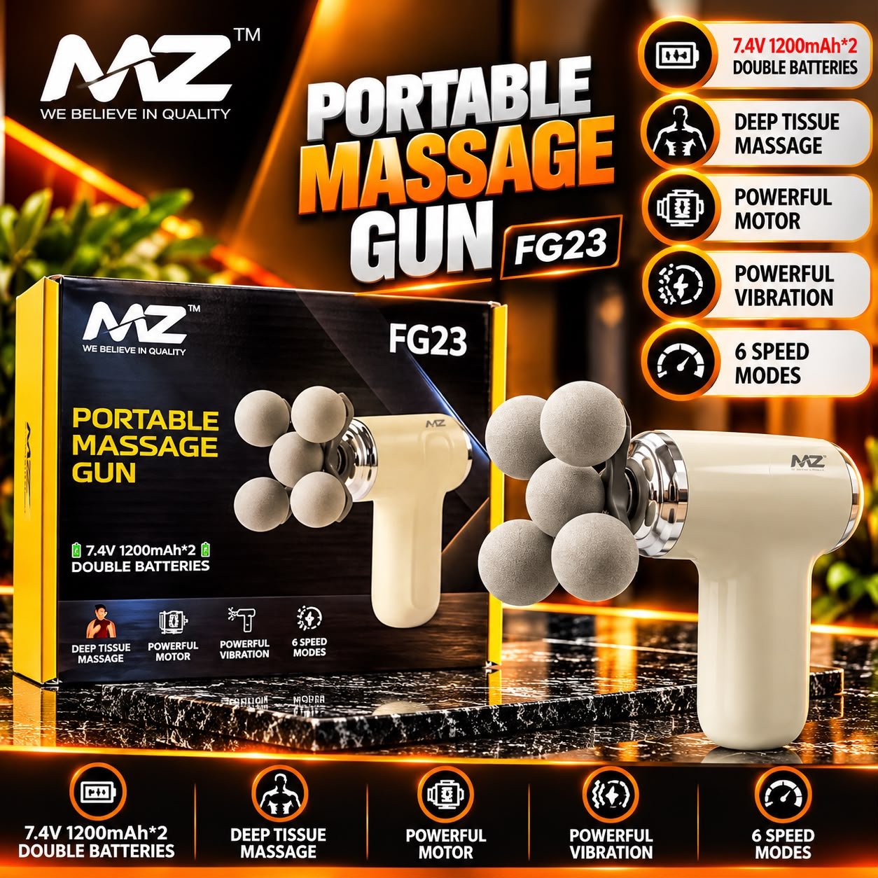MZ FG23 Portable Massage Gun