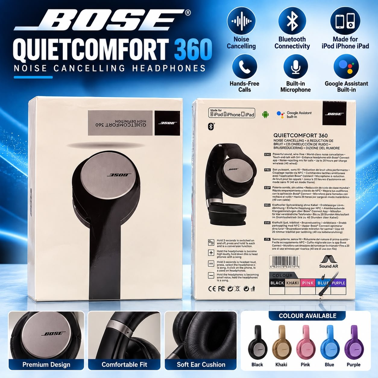 Bose QuietComfort 360 Noise Cancelling Headphones