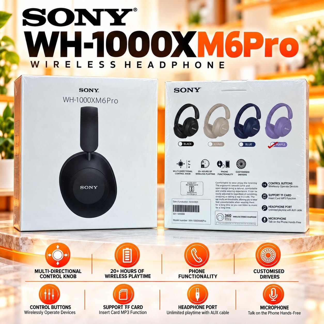 WH-1000XM6 Pro Wireless Headphone