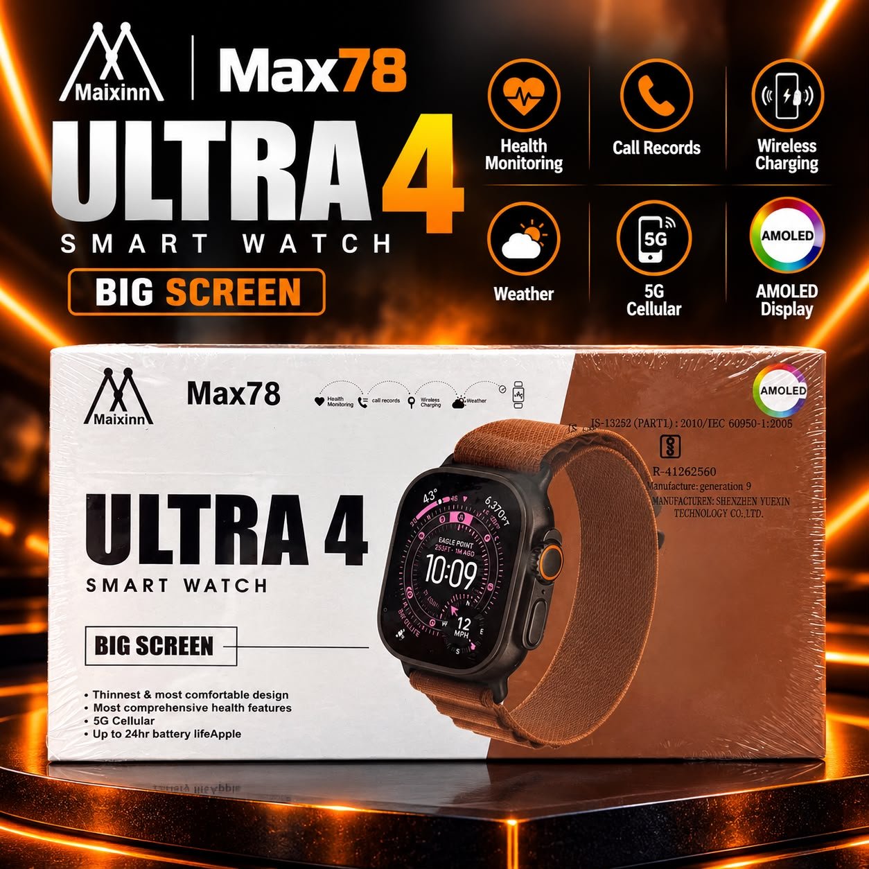 Maixinn Max78 Ultra 4 Smart Watch