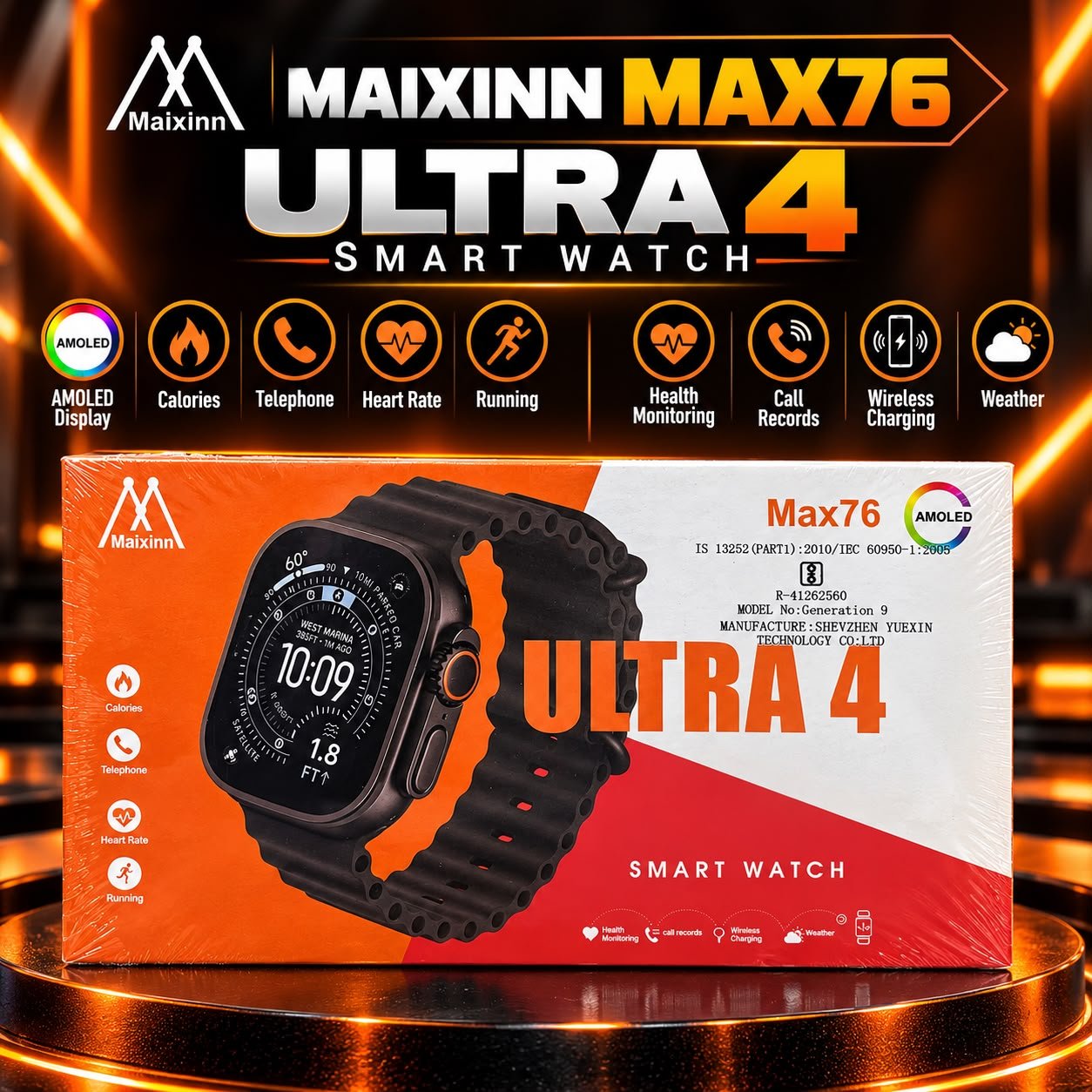 Maixinn Max76 Ultra 4 Smart Watch