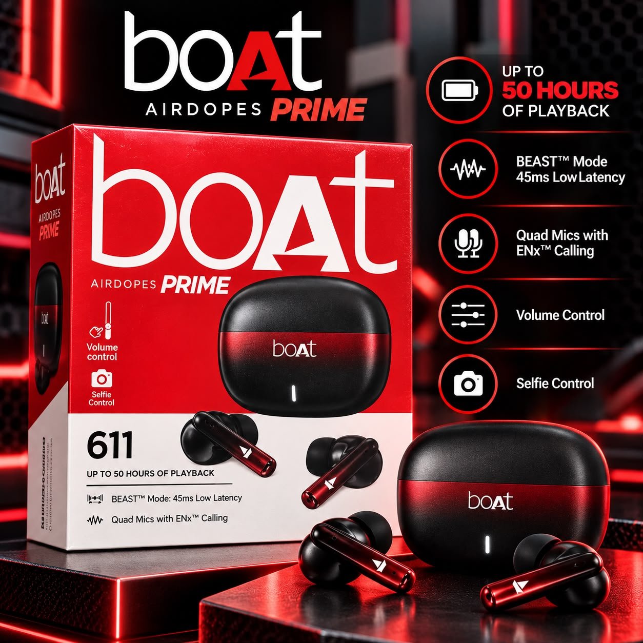 BoAt Airdops 611 Wireless Bluetooth Ear buds