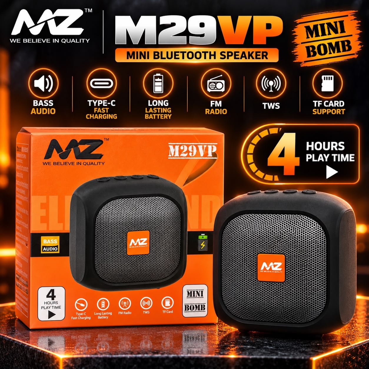 Mz M29Vp Wireless Bluetooth Speaker