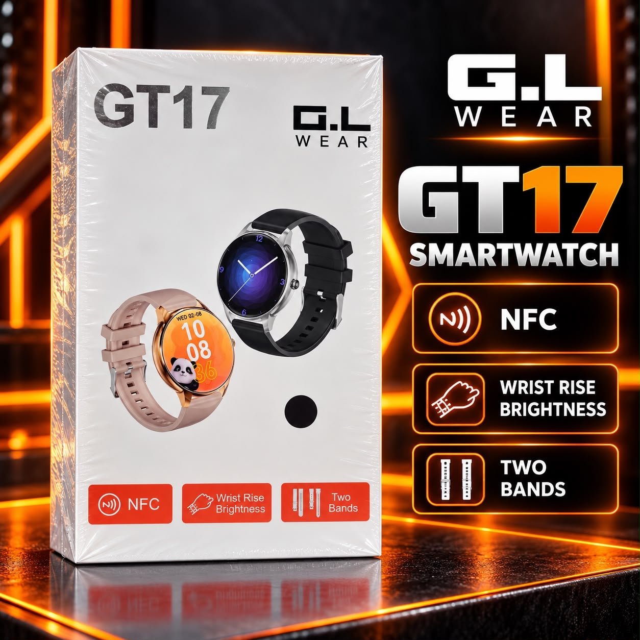 G.L Wear GT17 Smartwatch with NFC