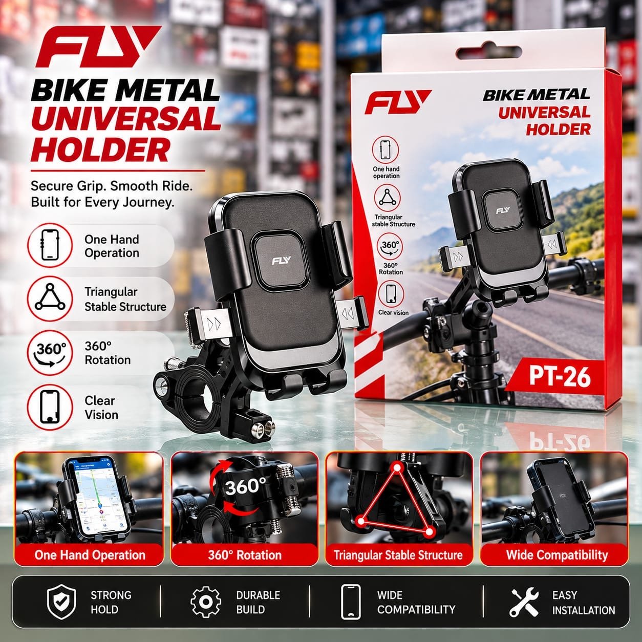 Fly PT26 Bike Metal Stand