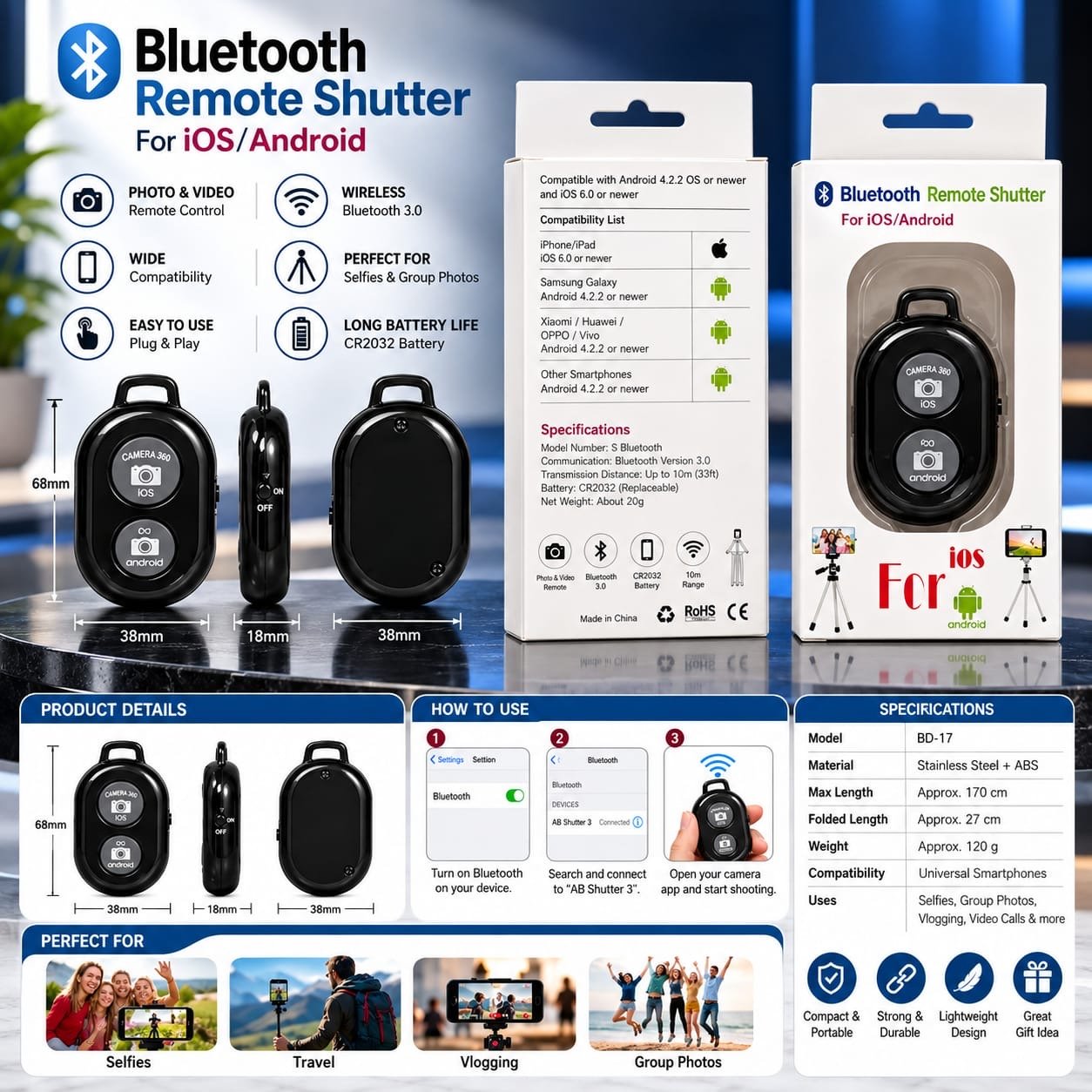 Bluetooth Remote Shutter