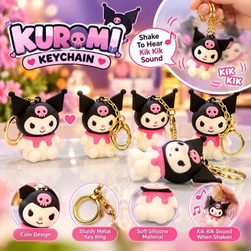Kuromi Sound Keychain