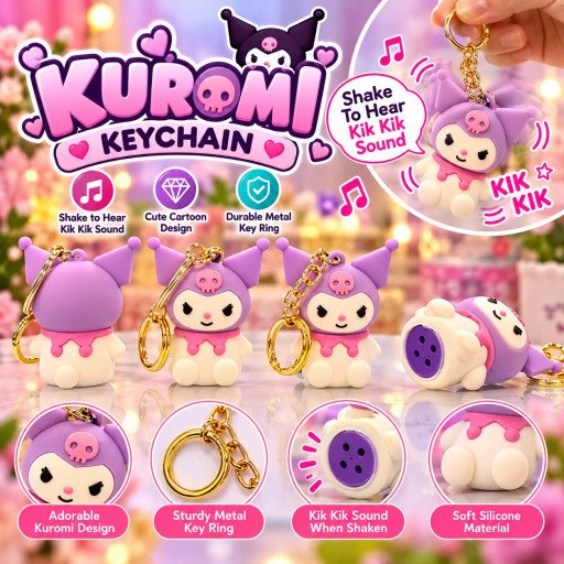 Kuromi Sound Keychain