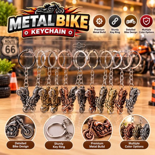 Metal Bike Keychain K15