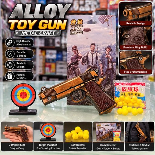 Alloy Metal Toy Gun Set K27