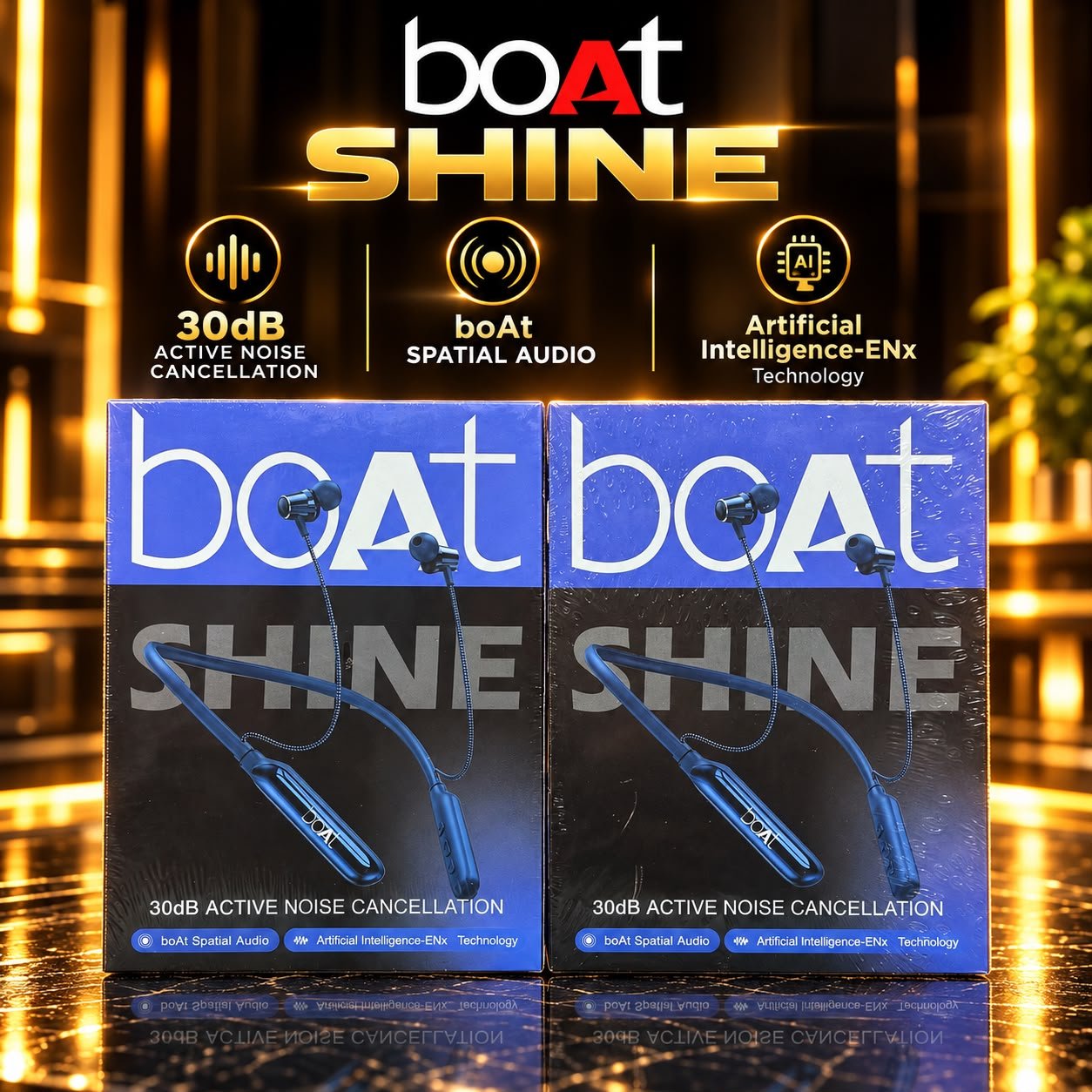 boAt 30DB Shine Wireless Neckband