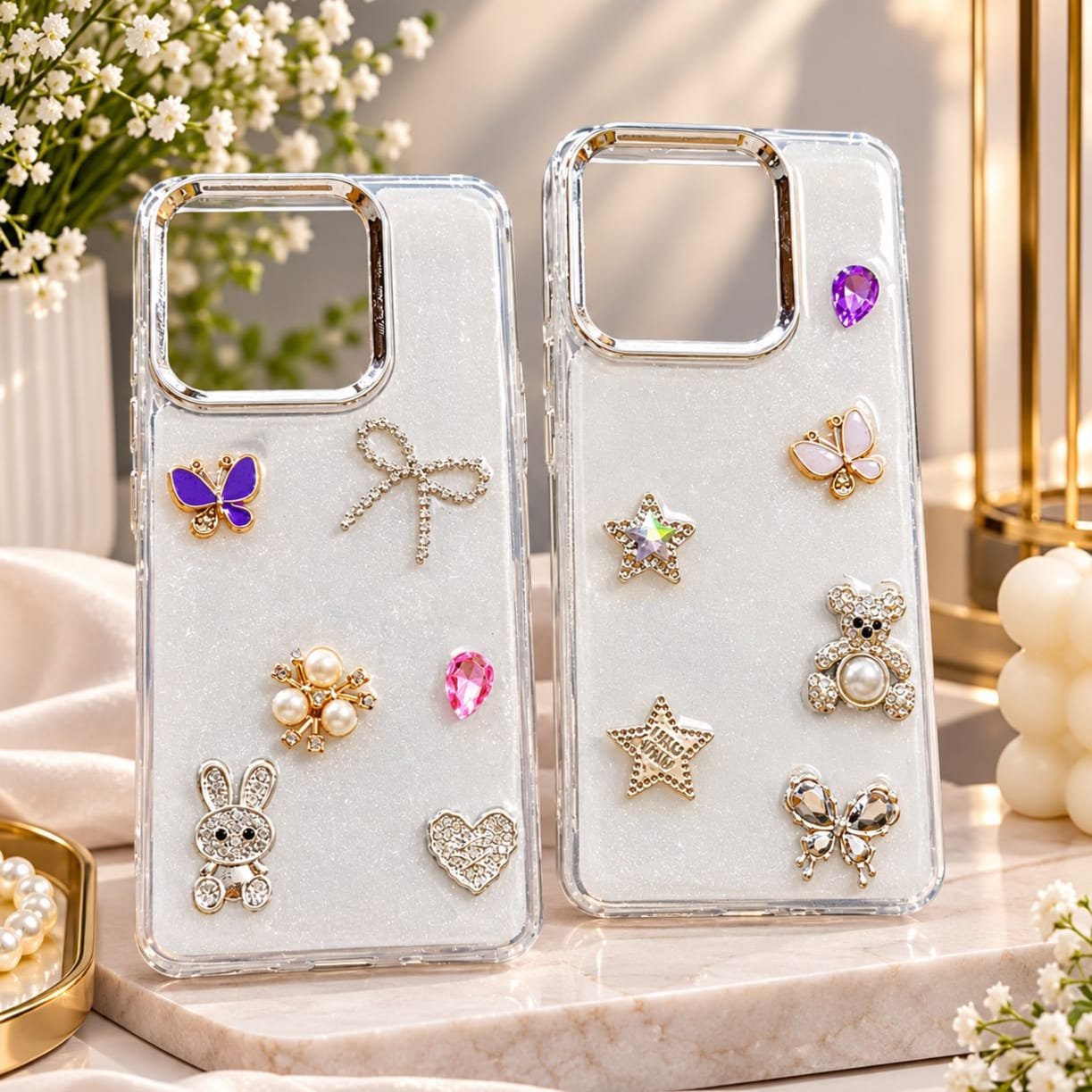Primium bling Crystal Designer Mobile Back Caver