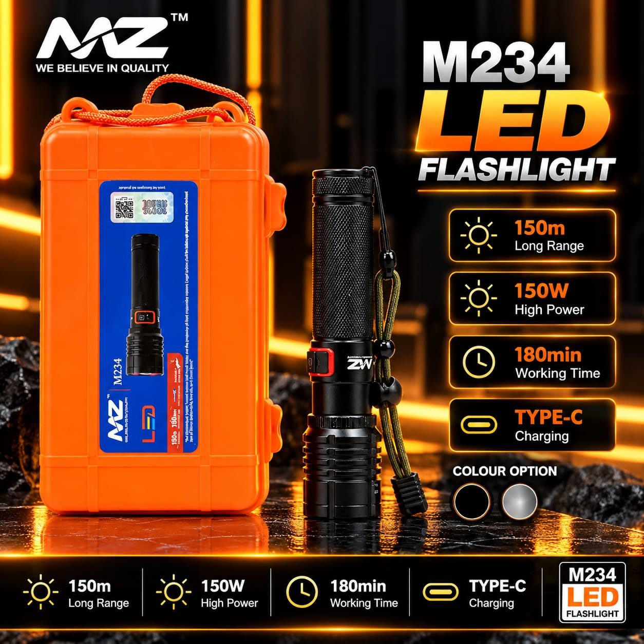 MZ M234 Led Torch 🔦