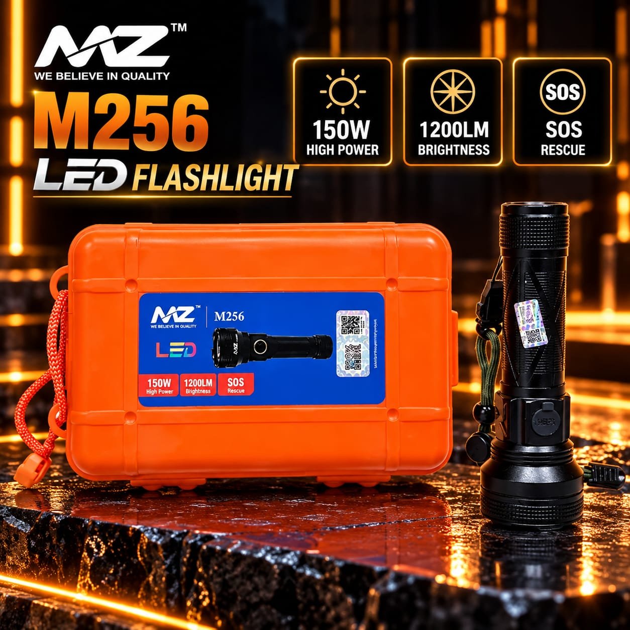 MZ M256 Led Torch 🔦