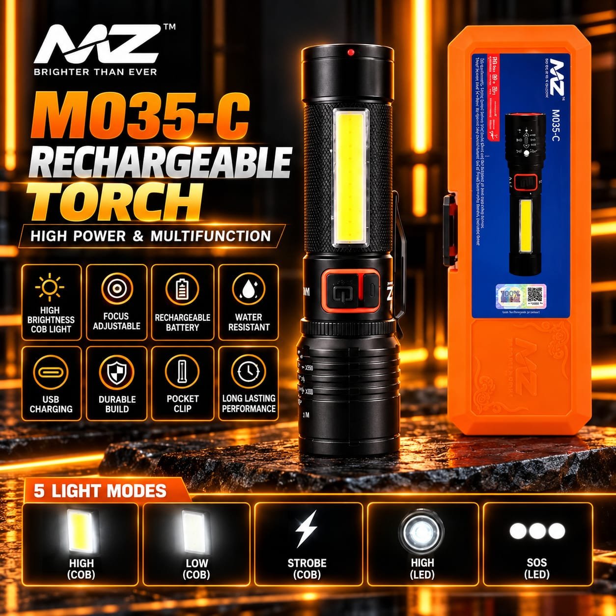 MZ M035C High Quality Torch