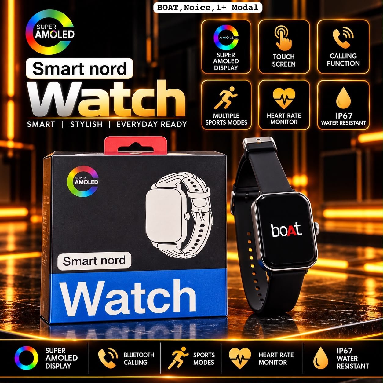 boAt Noise 1+ Smart Nord Smart Watch
