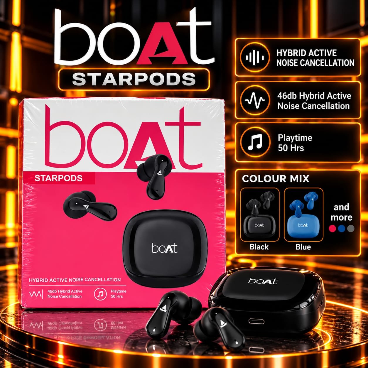 Boat StarPods Wireless Bluetooth Ear buds